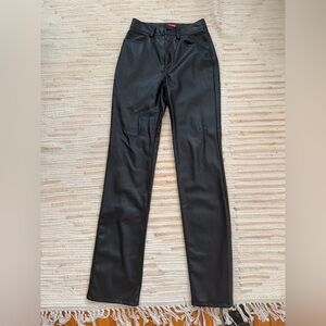 Staud leather straight leg pants size 0 never worn